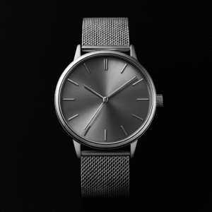 montre argentée